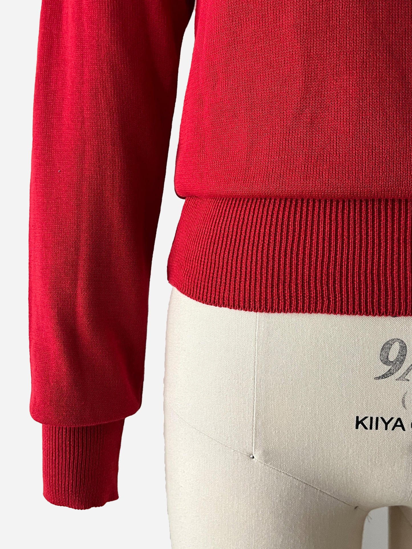 High neck po / Dark red