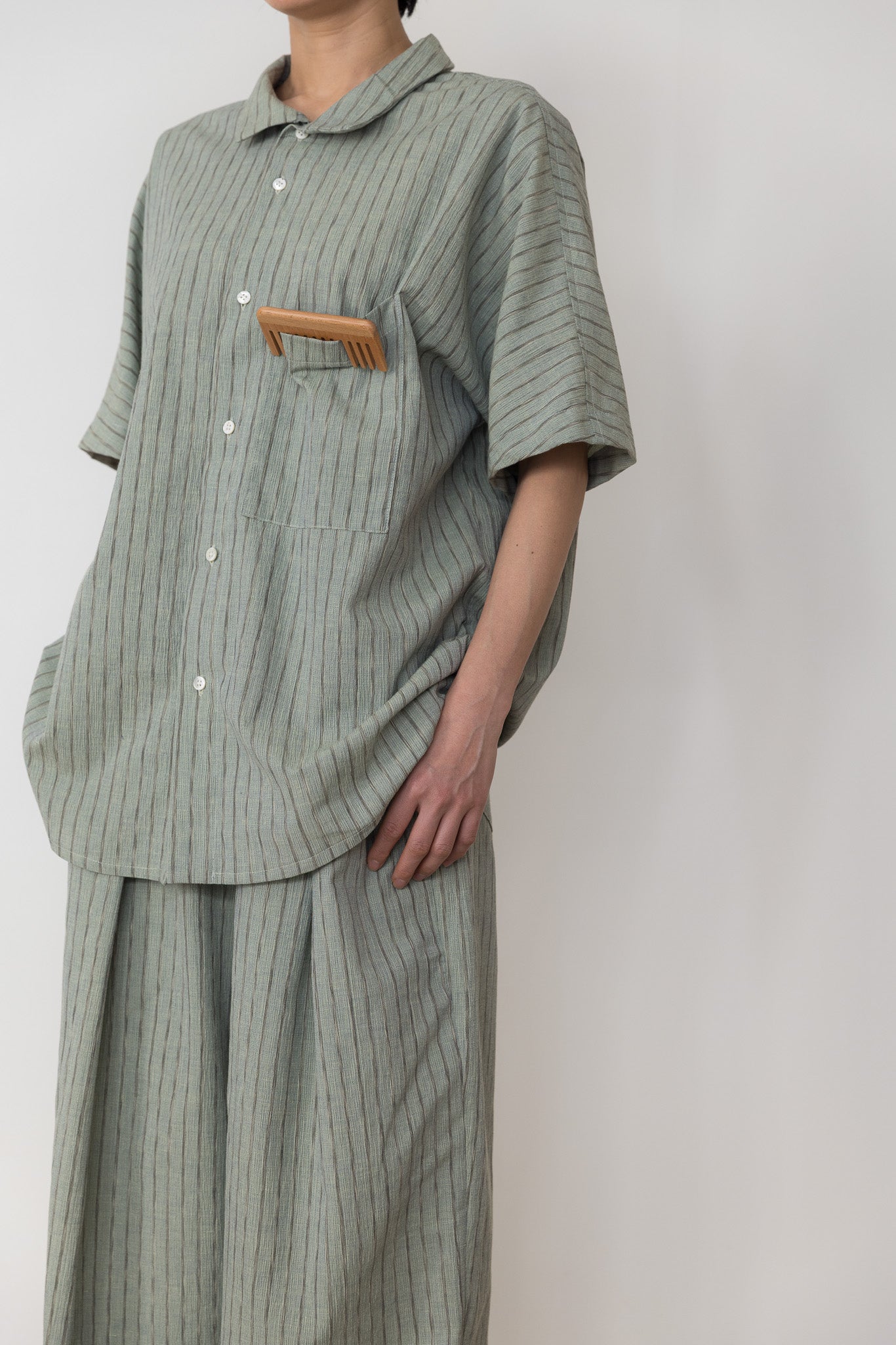 T sleeve shirt / Green