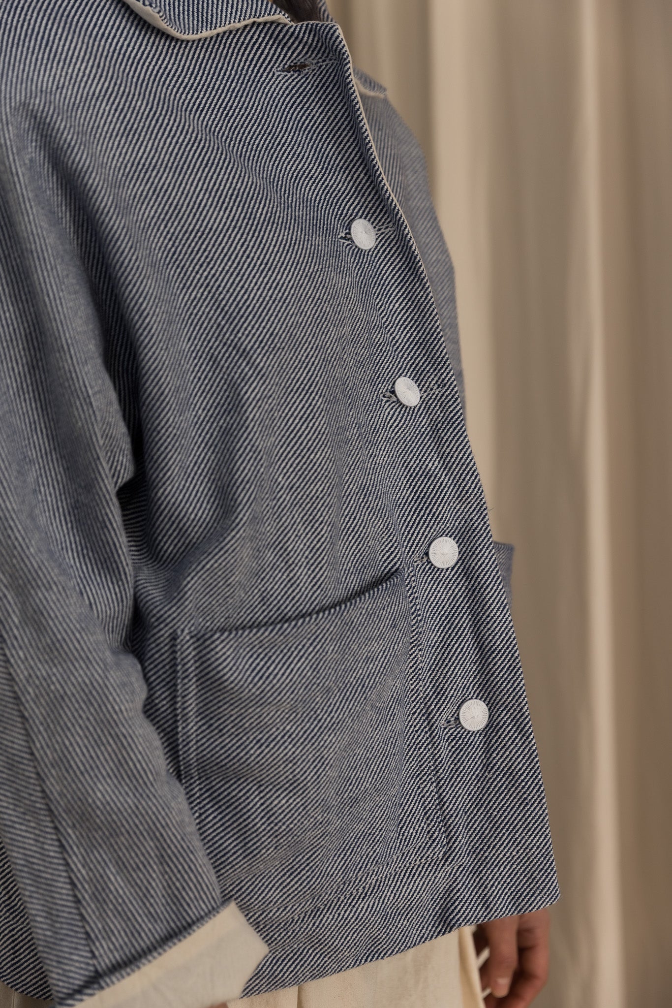 Flexible short  jacket / Blue