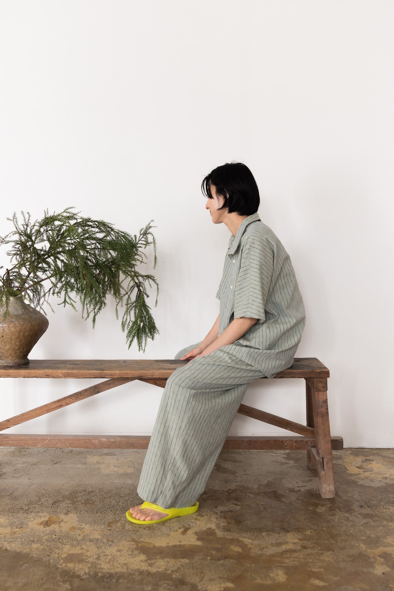 T sleeve shirt / Green