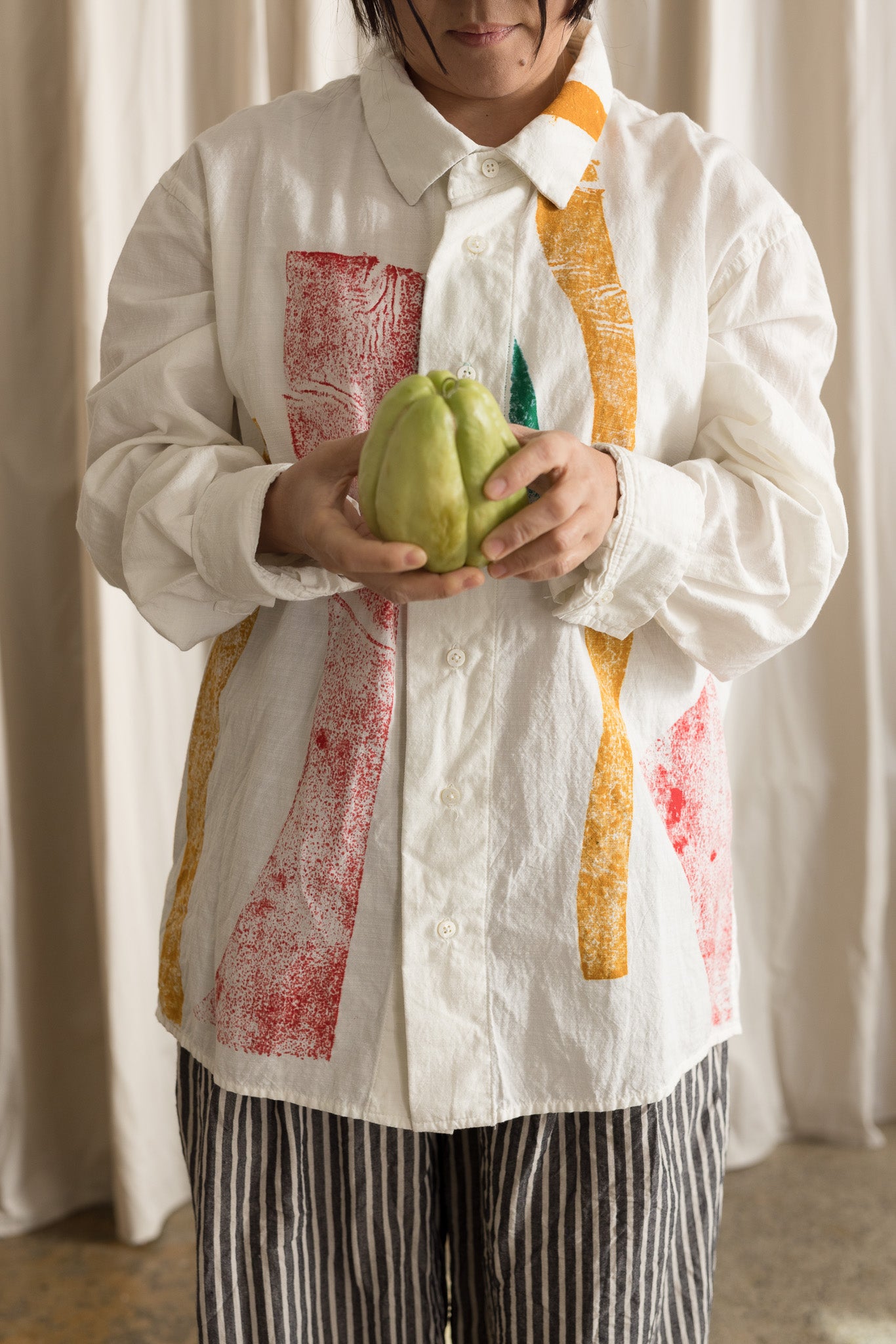 Itano shirt / Geometric dyed