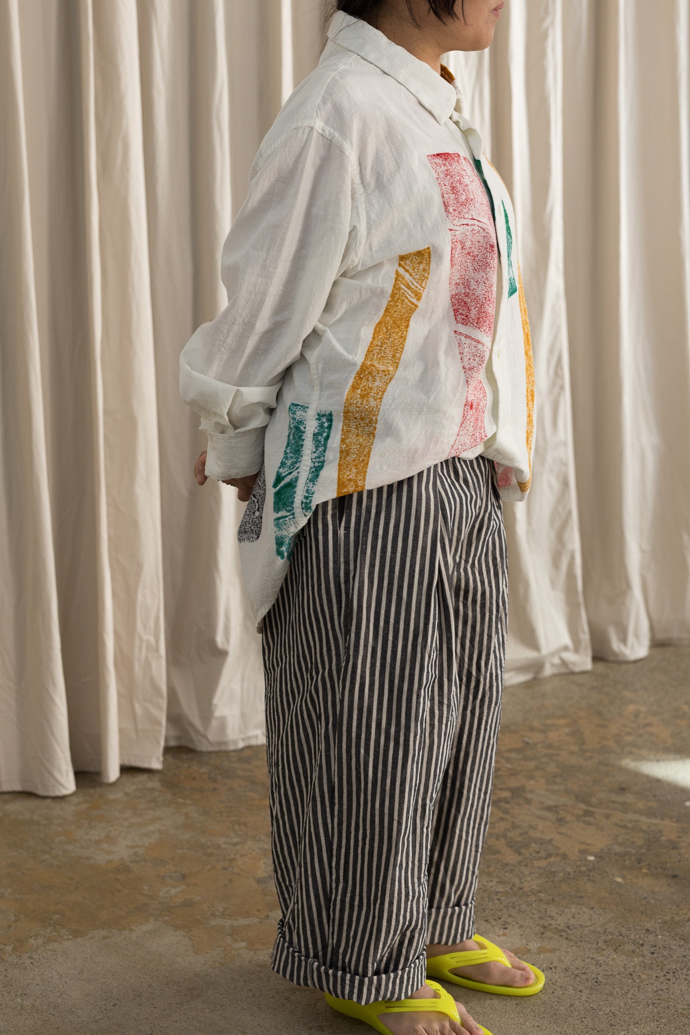 Itano shirt / Geometric dyed