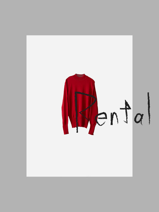 [Rental] High neck po / Dark red / Msize