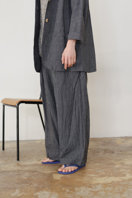 One tack wide pants / Navy