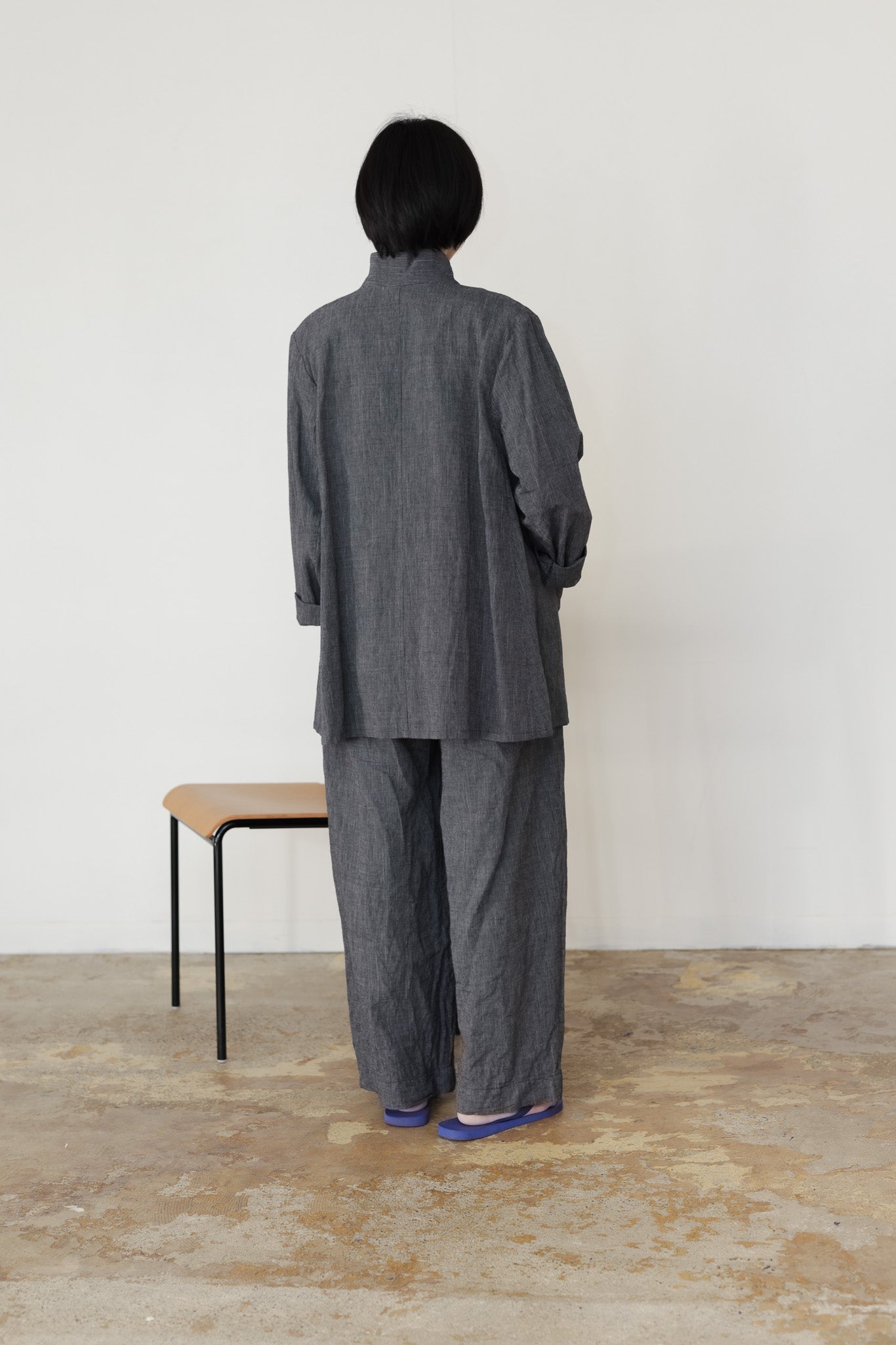 One tack wide pants / Navy