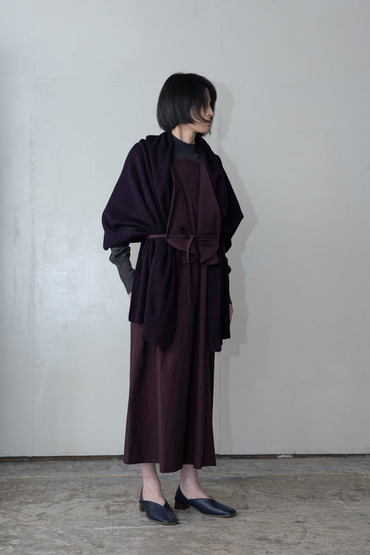 Tulip dress / Dark red