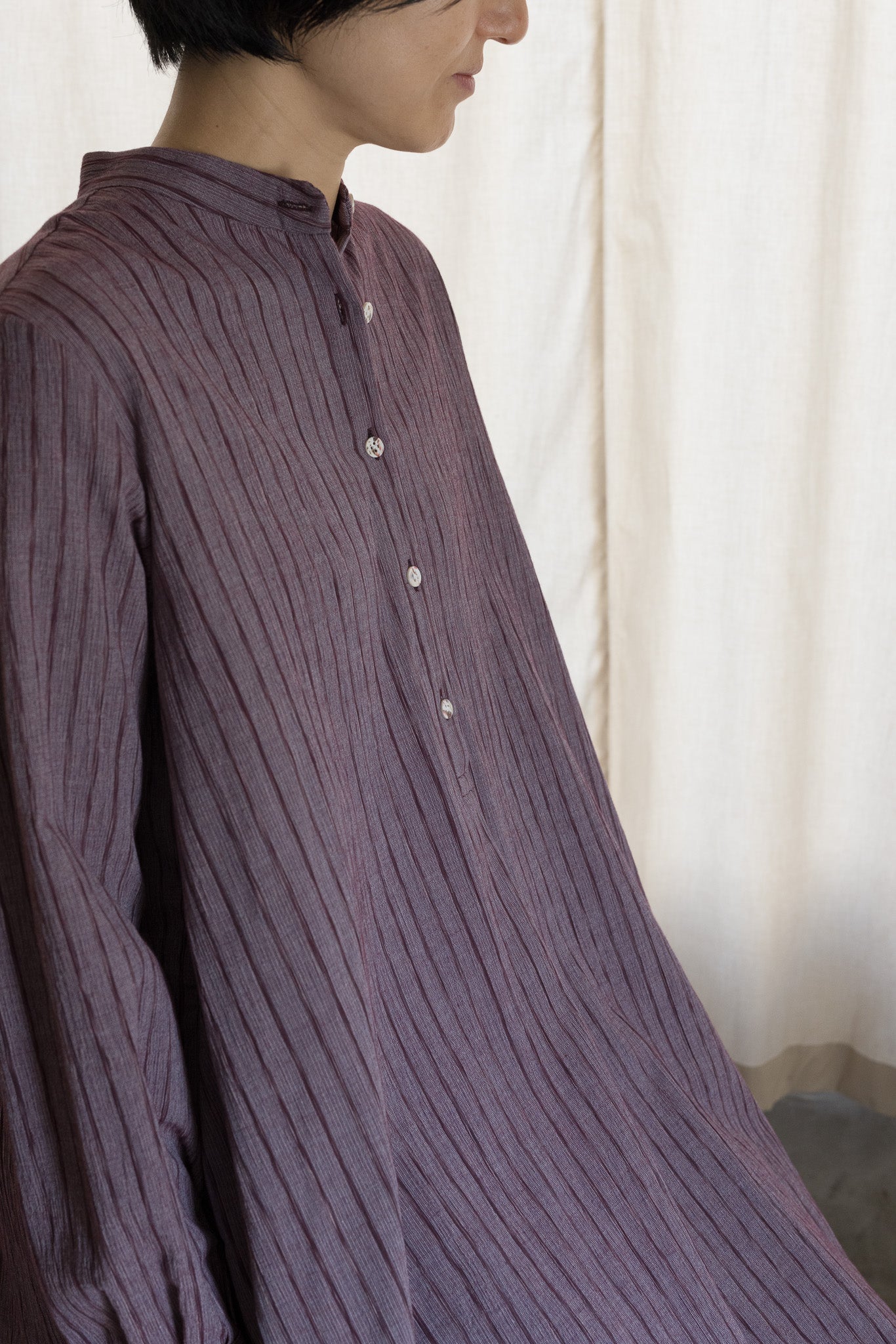 Lots of tack blouse long / Darkred