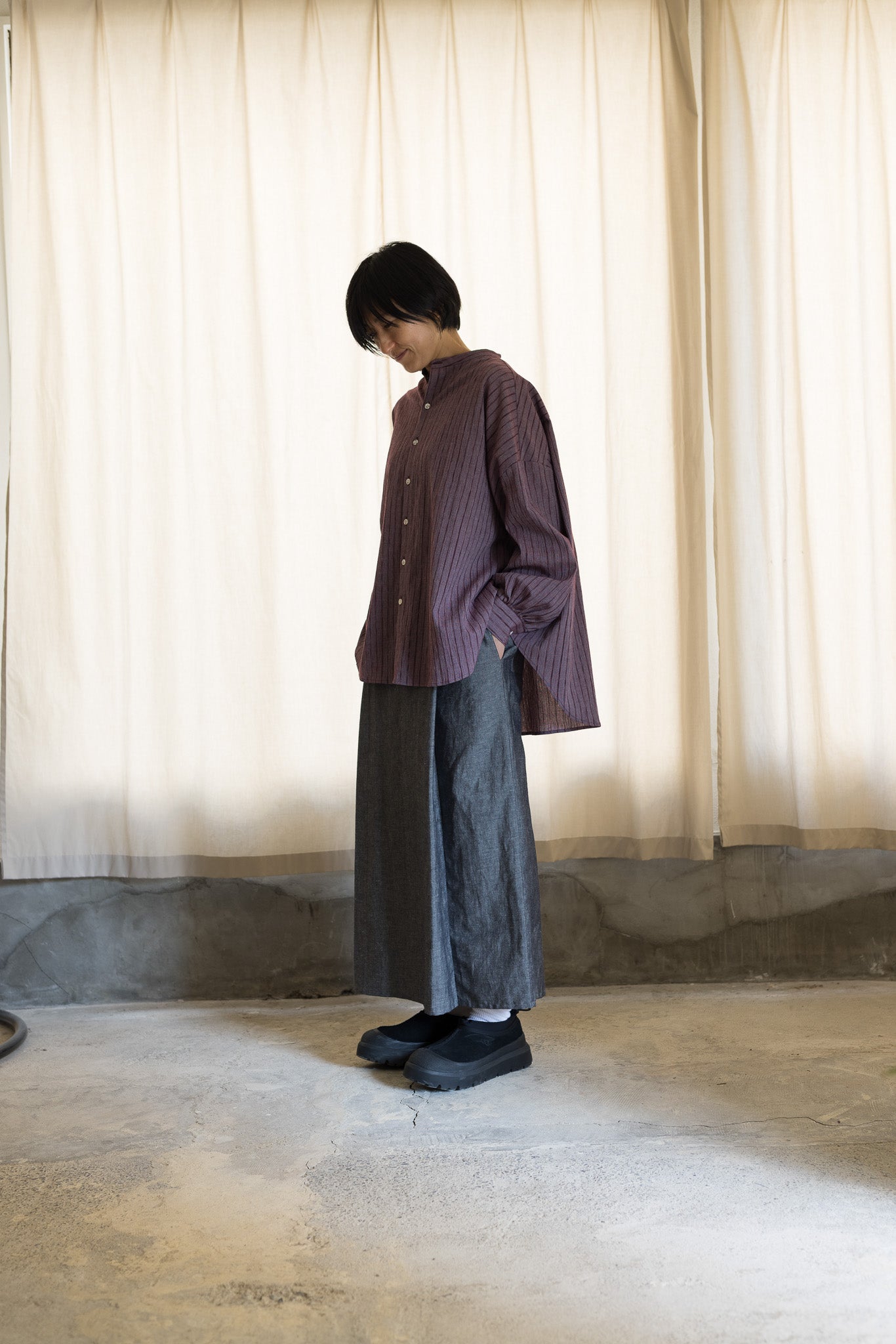 Umbellata shirt / Darkred