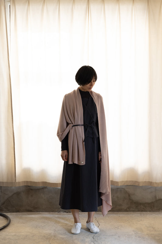 Tulip dress / Brown Stripe