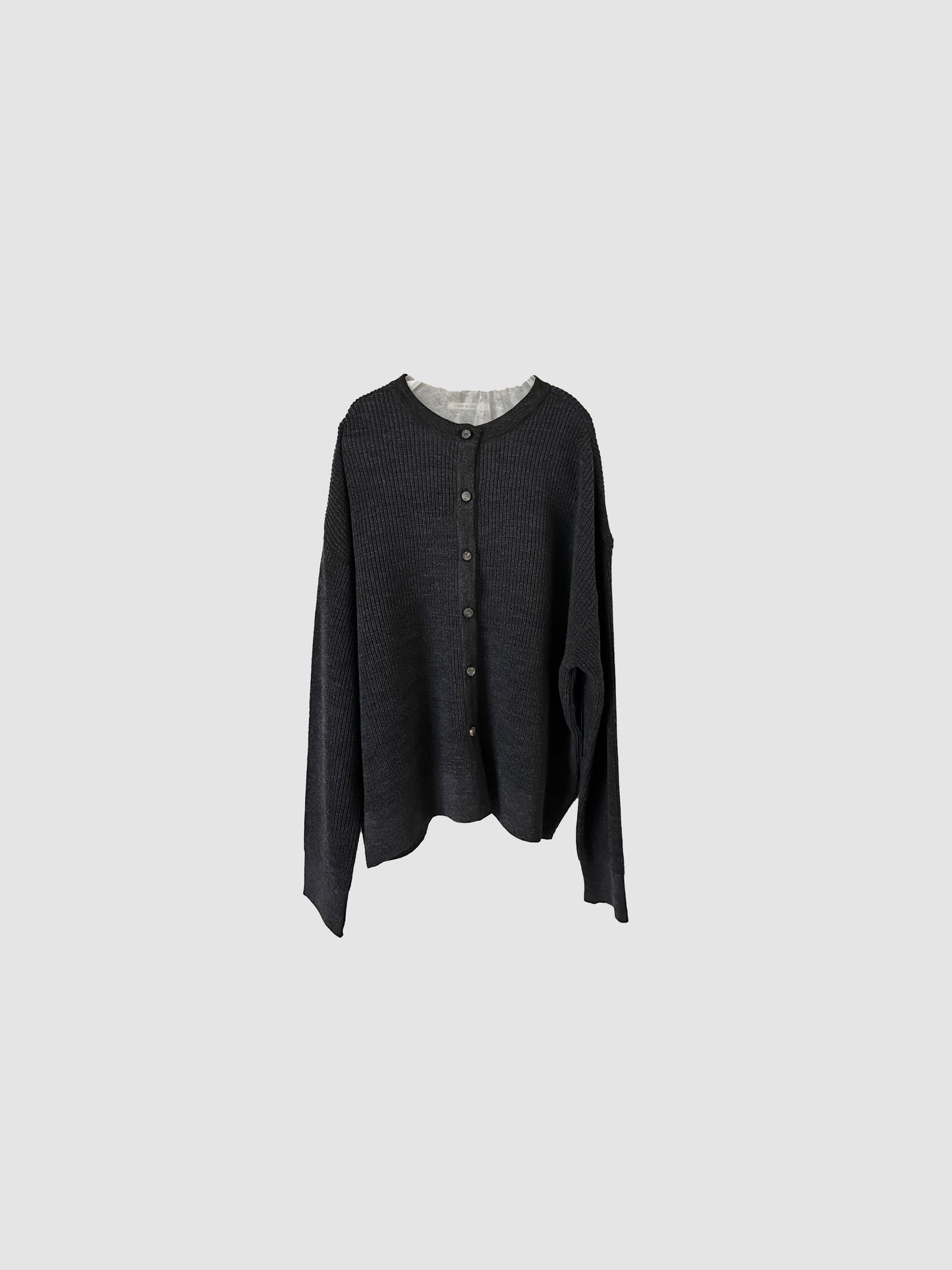 Fruit cardigan / Dark gray