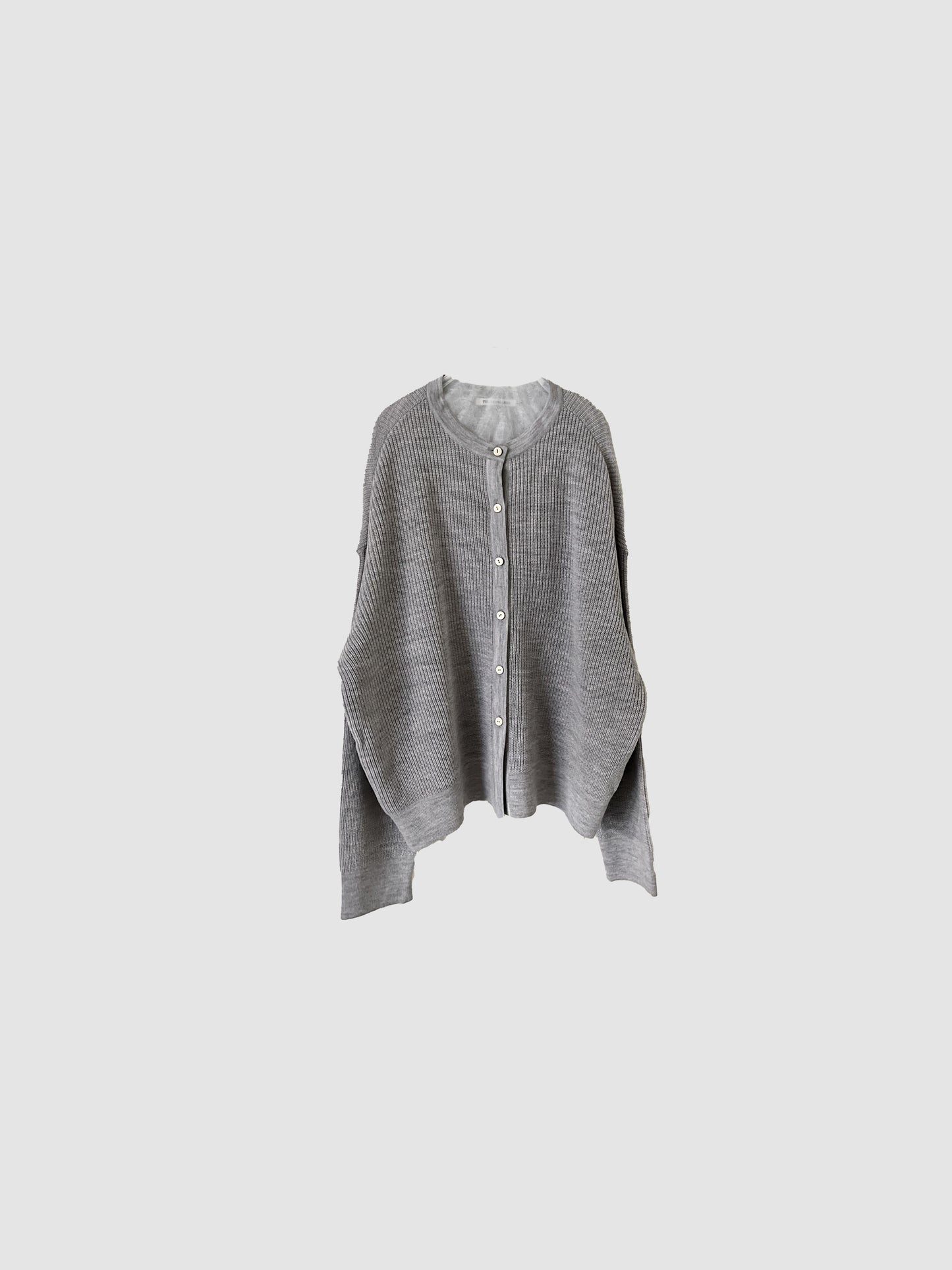 Fruit cardigan / Light gray