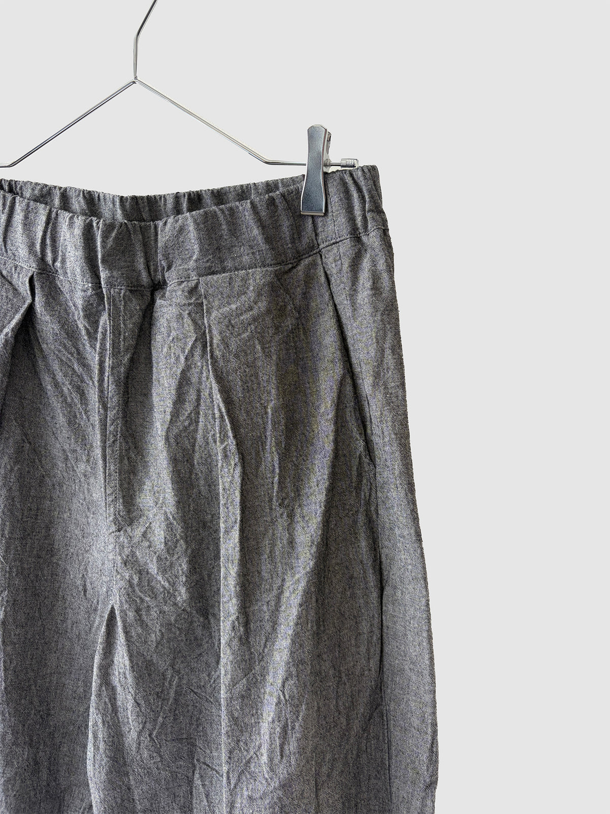 One-tack wide pants / Ecru