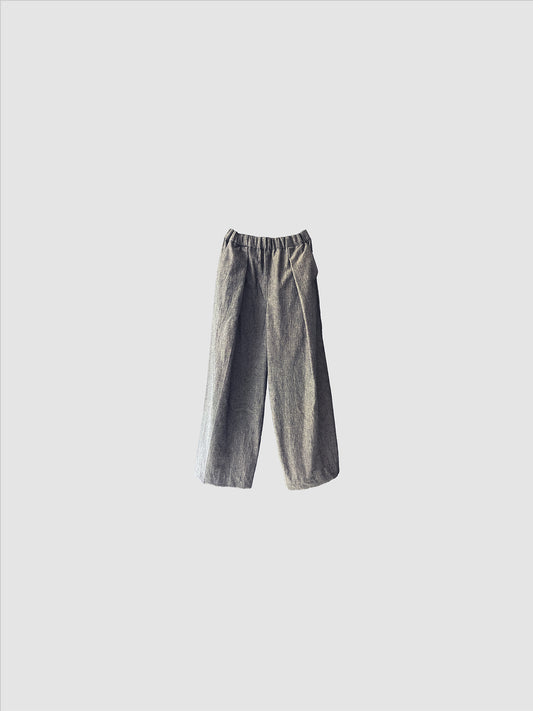 One tack wide pants / Gray