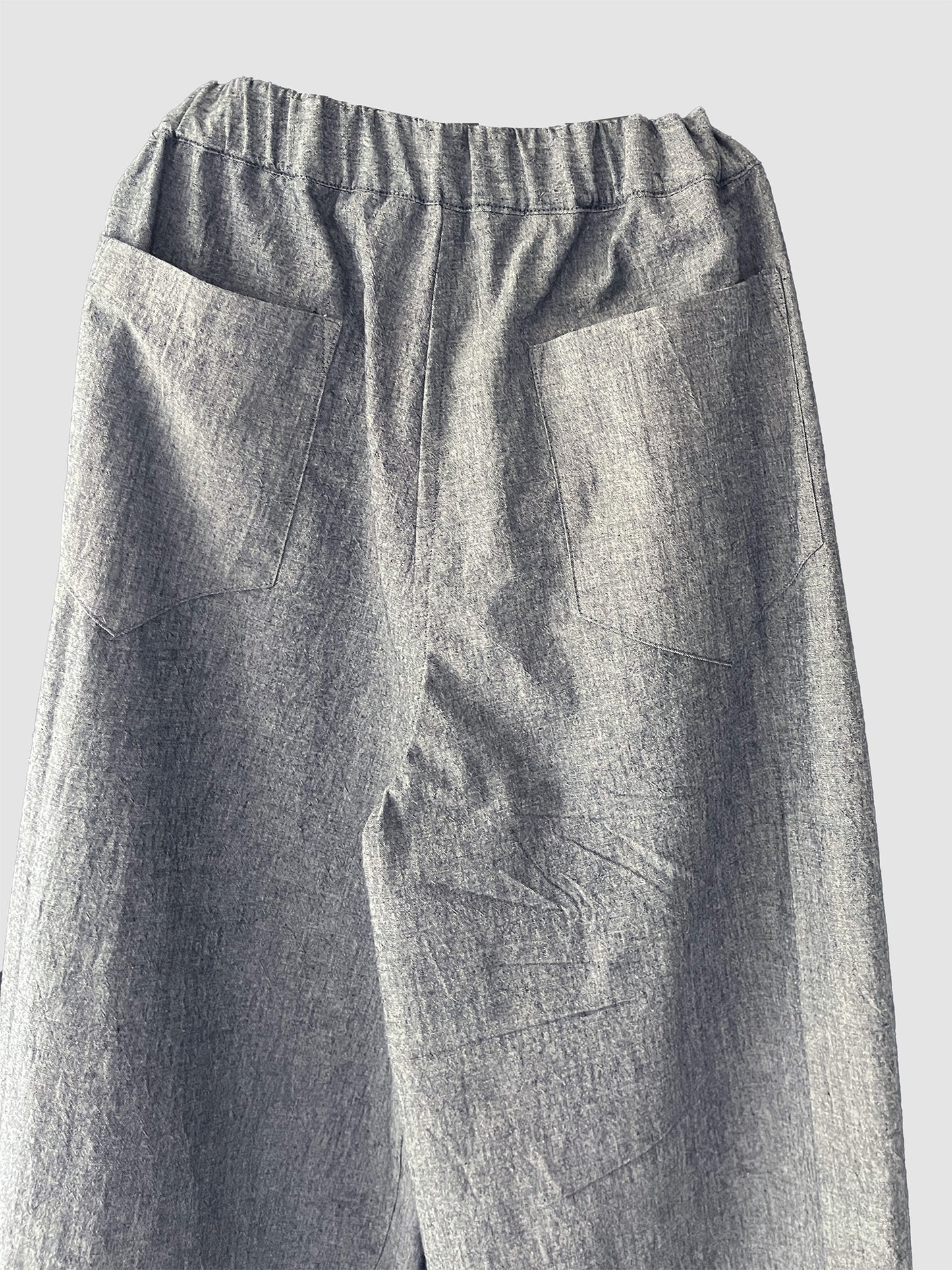 One tack wide pants / Gray