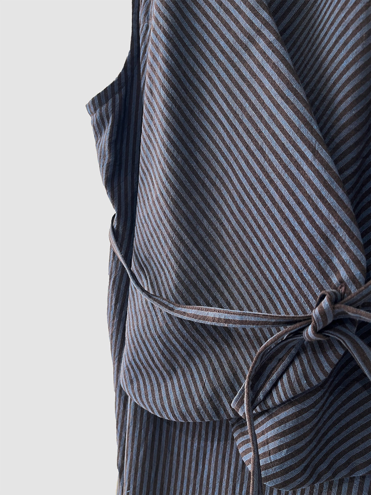 Tulip dress / Brown Stripe