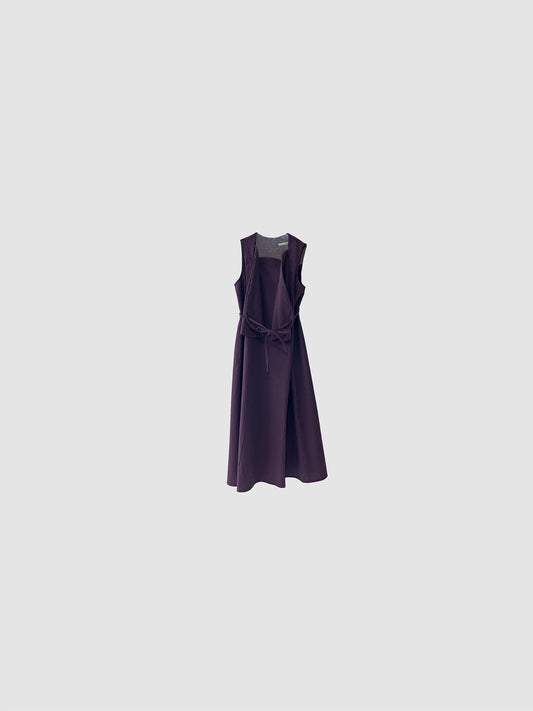 Tulip dress / Darkred Stripe