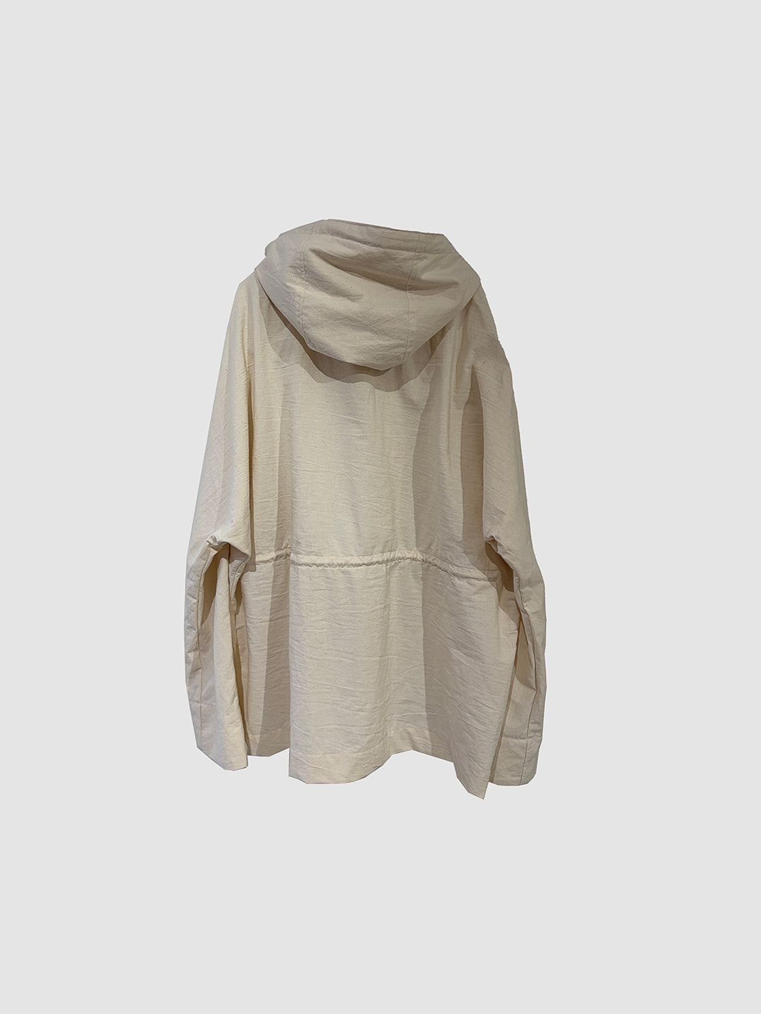 Curvy hood jacket / Ecru