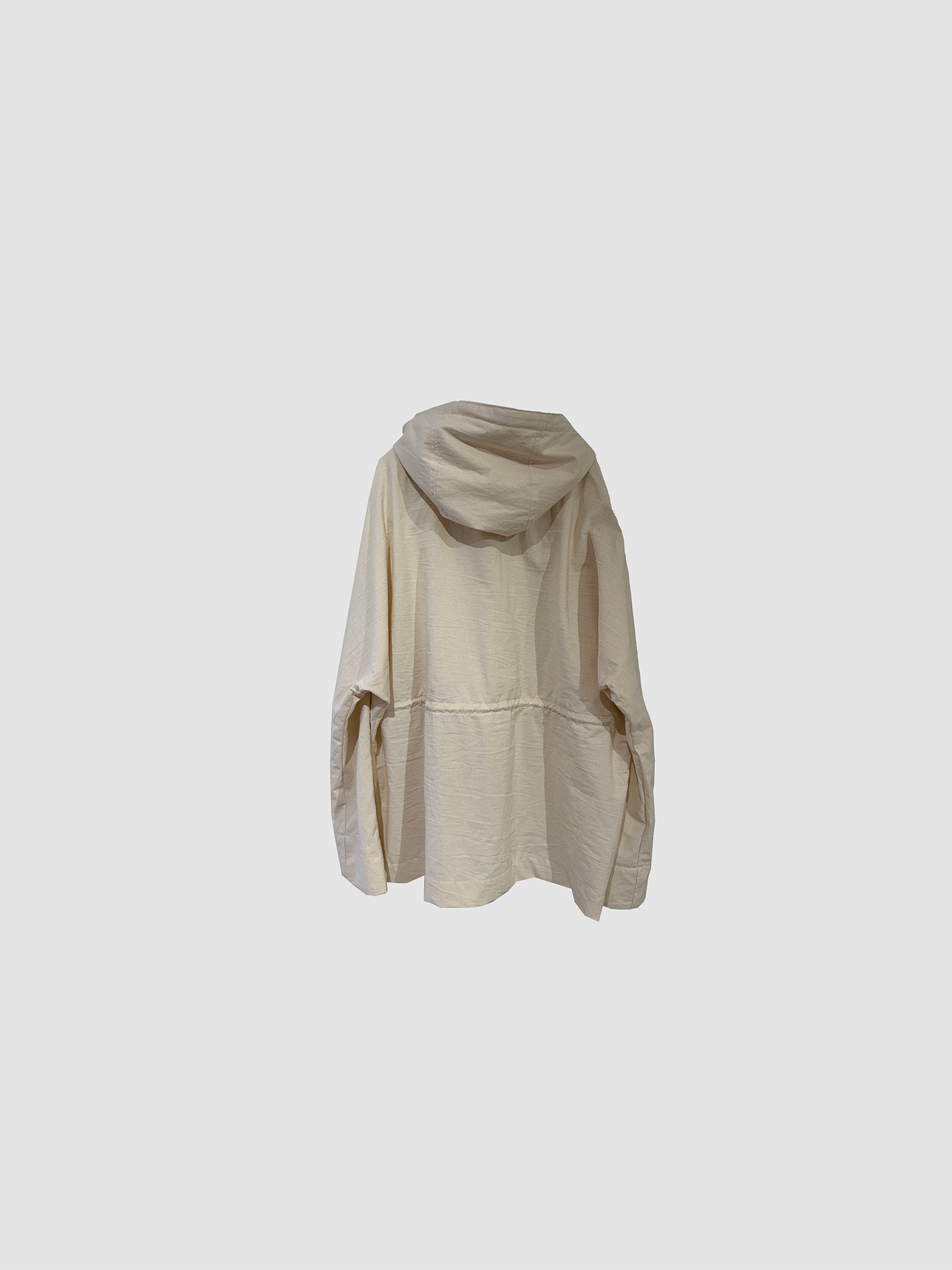 Curvy hood jacket / Ecru