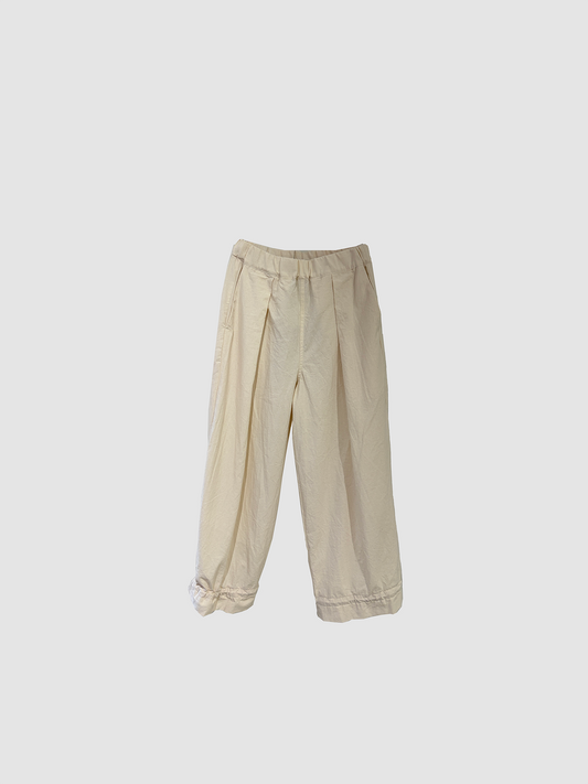 One tack wide pants / Ecru