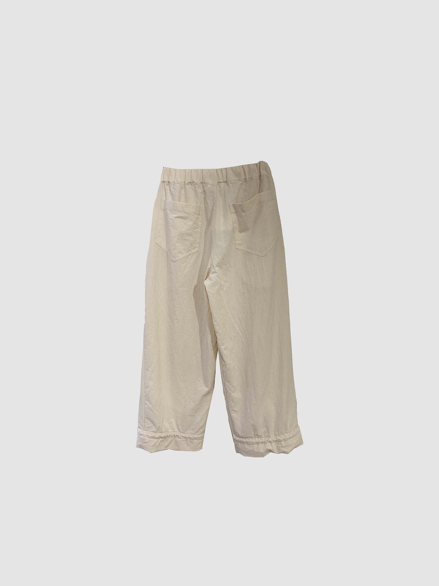 One tack wide pants / Ecru