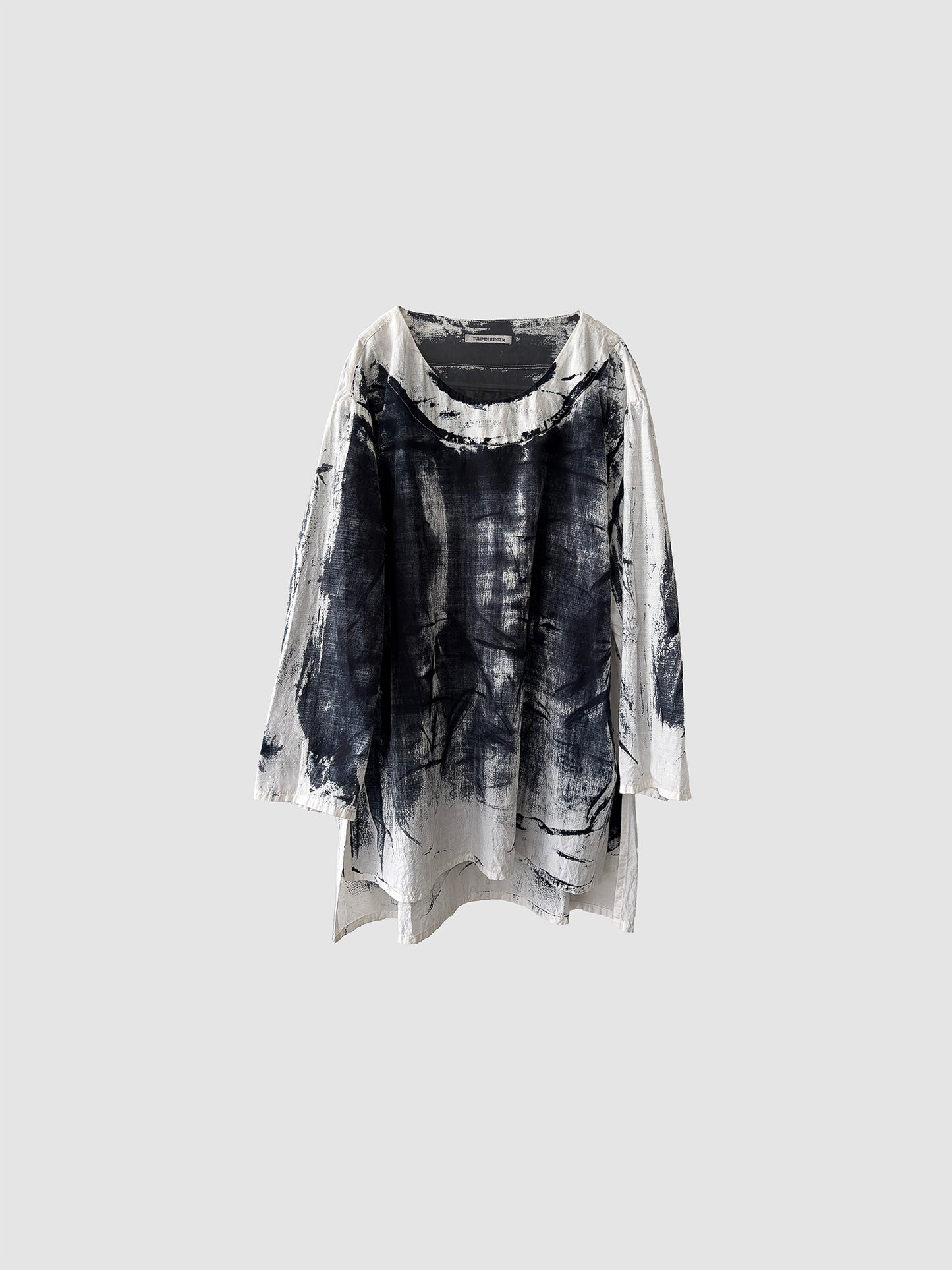 Separate blouse / Black dyed (hand brush)