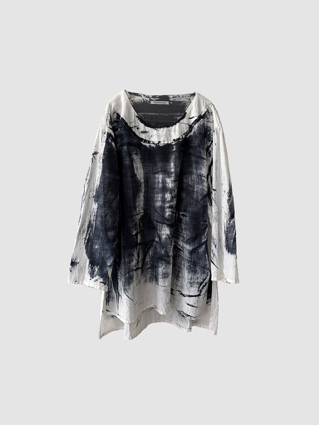 Separate blouse / Black dyed (hand brush)