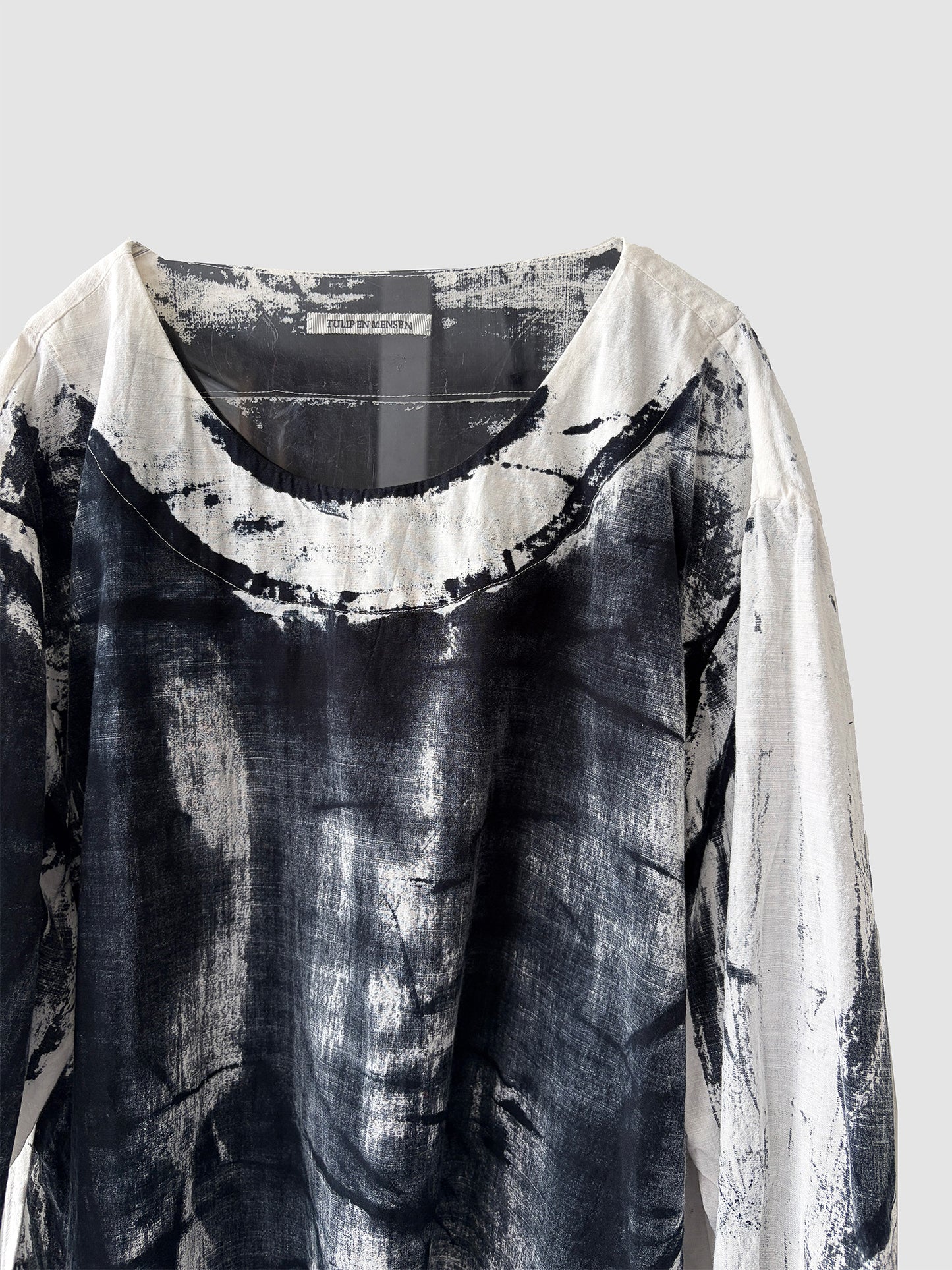 Separate blouse / Black dyed (hand brush)