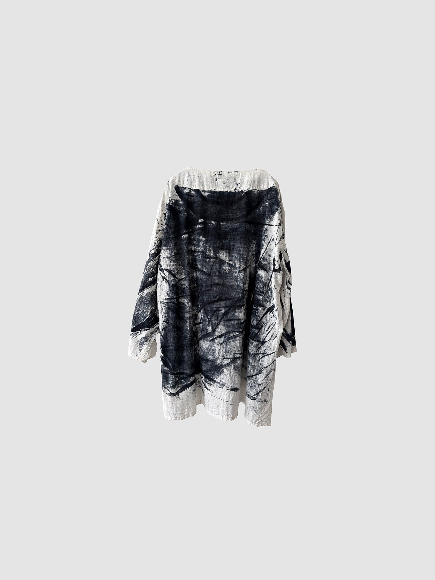 Separate blouse / Black dyed (hand brush)