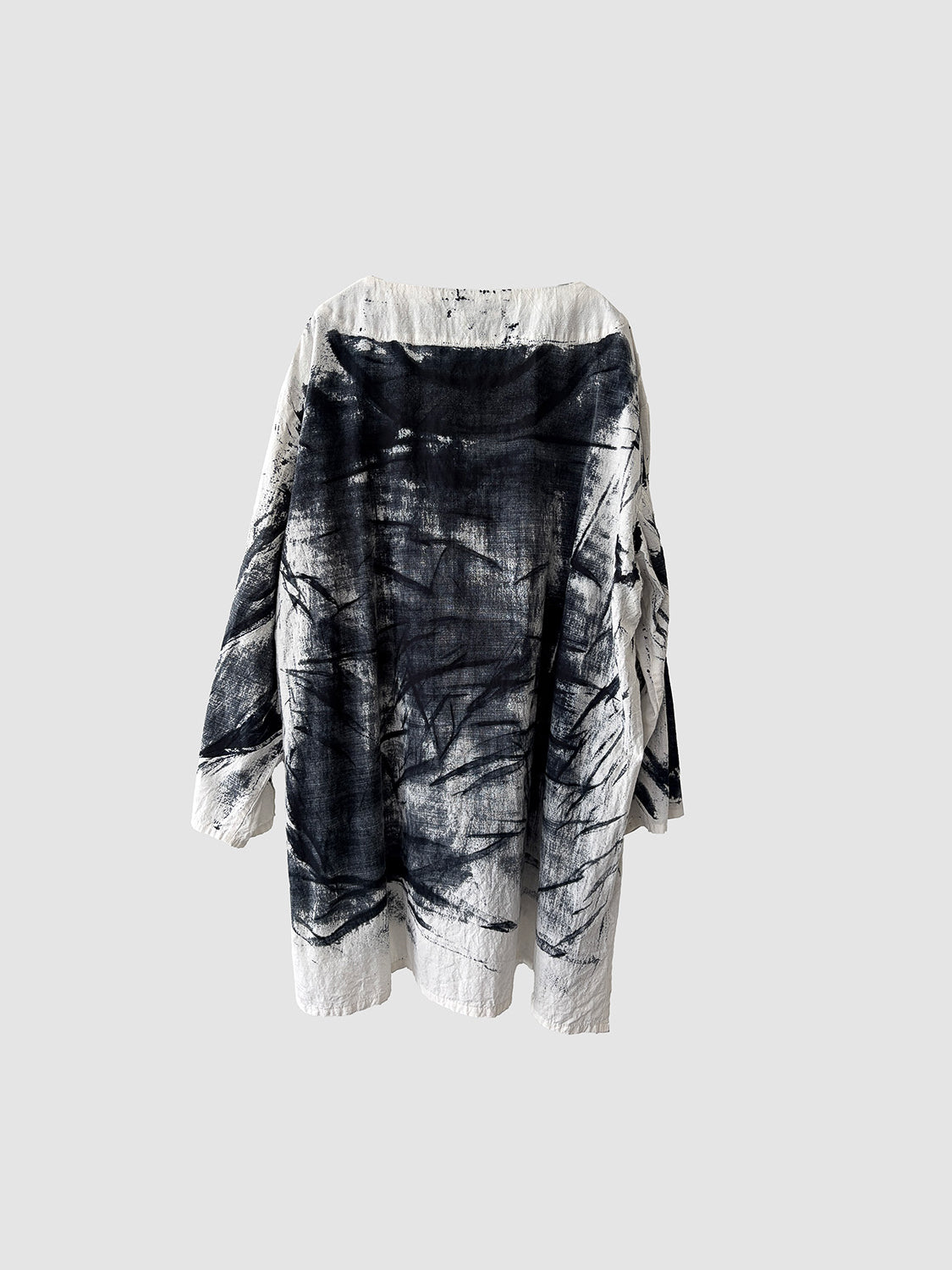 Separate blouse / Black dyed (hand brush)