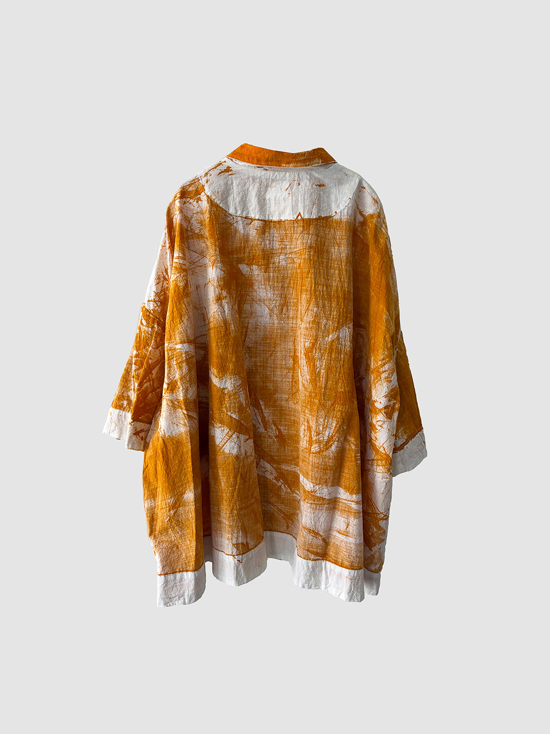 Bloom shirt / Yellow dyed (hand brush)