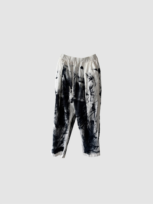 One tack easy pants / Black dyed