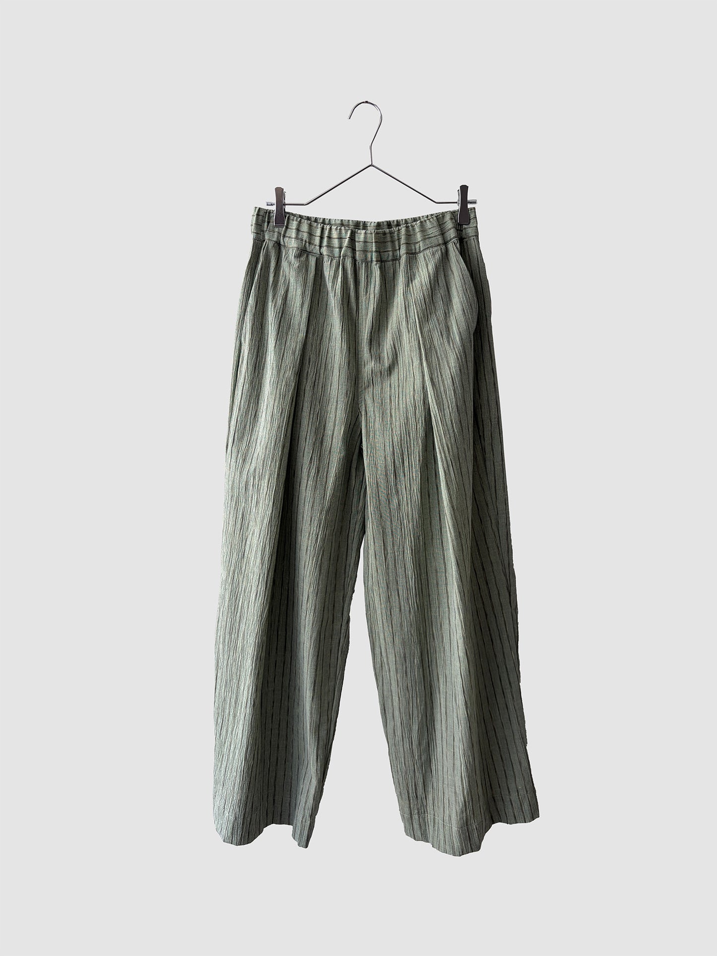 One tack wide pants / Green