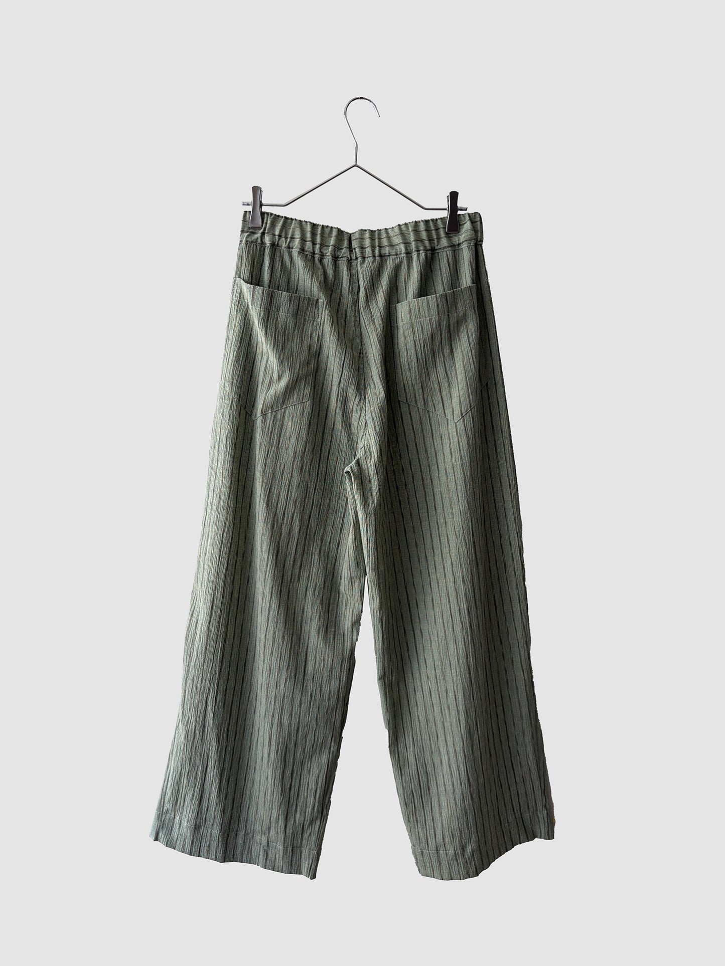 One tack wide pants / Green