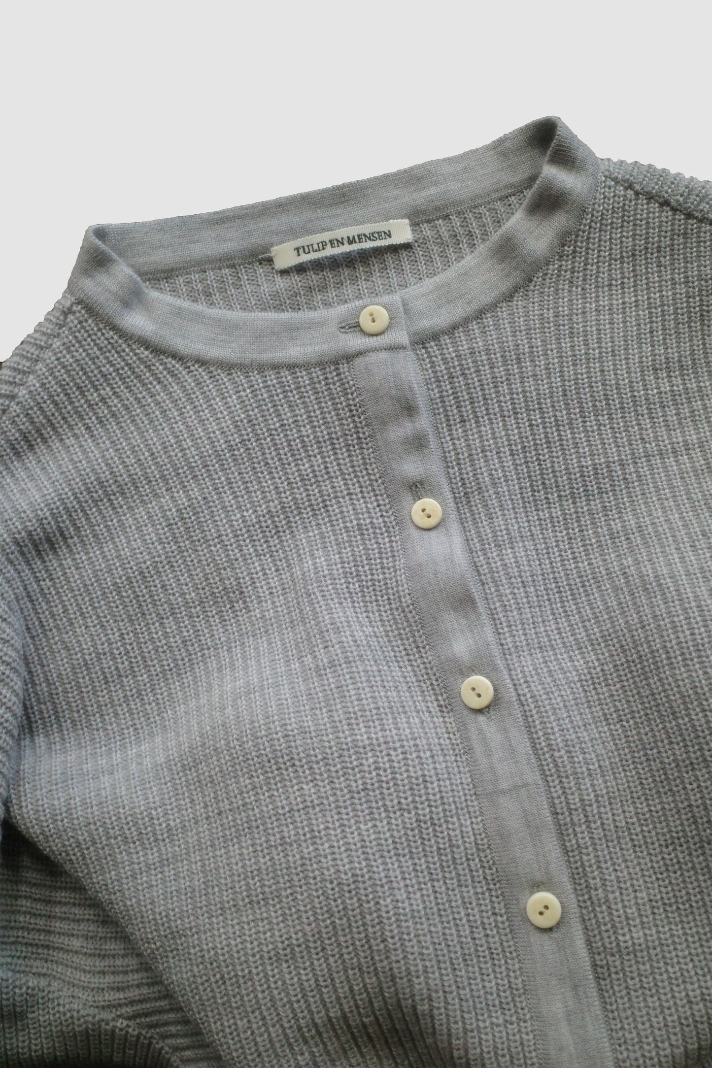 Fruit cardigan / Light gray