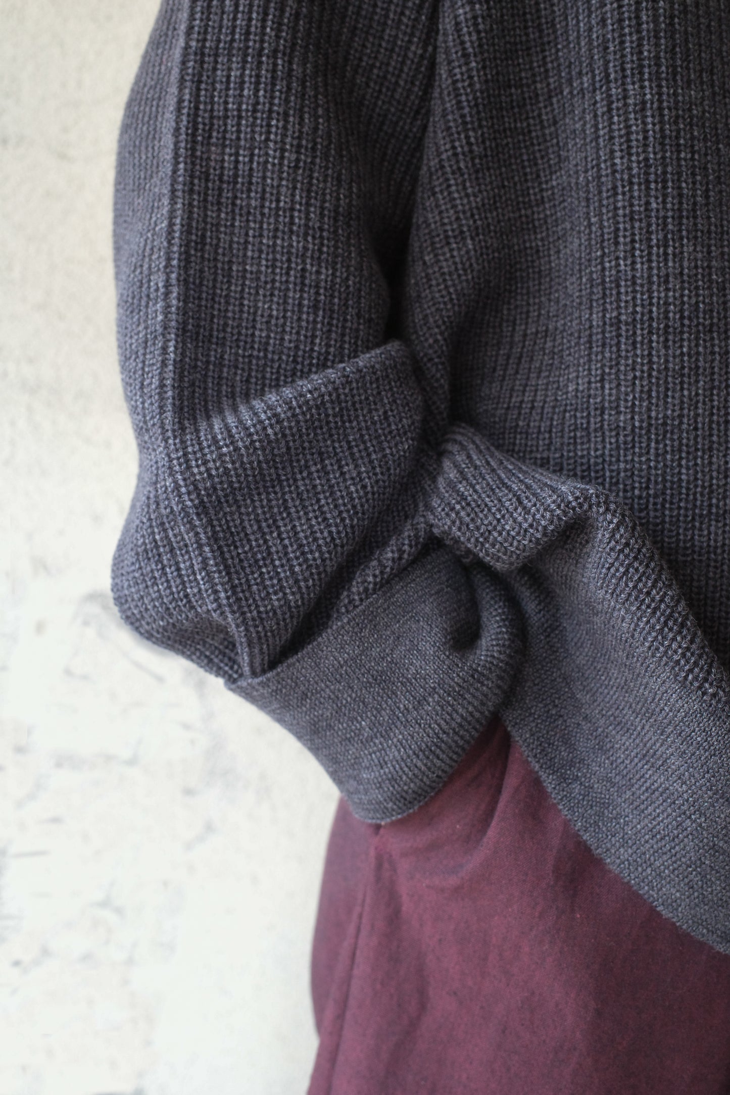 Fruit cardigan / Dark gray