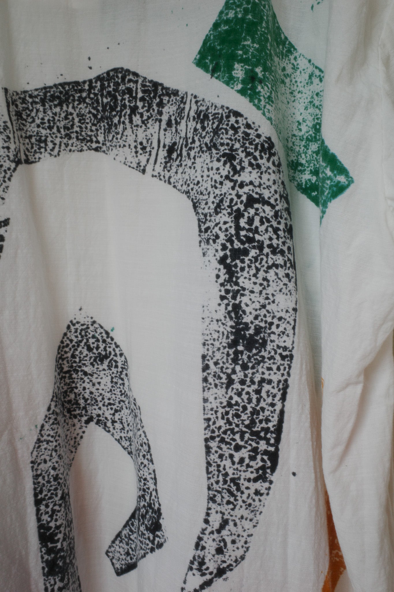 Itano shirt / Geometric dyed