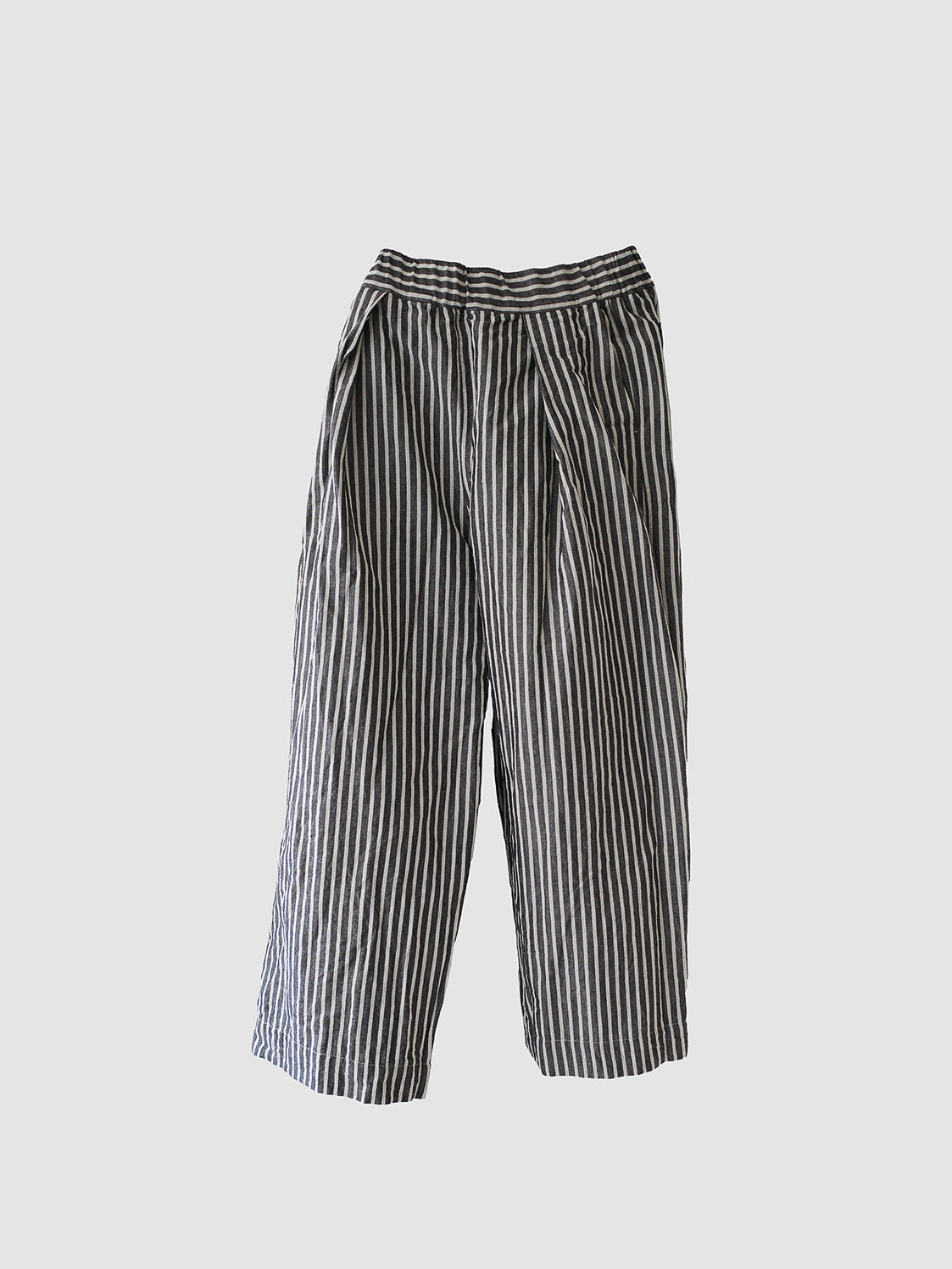 One tack wide pants / Black stripe