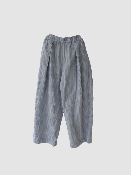 One-tack wide pants / Stripe
