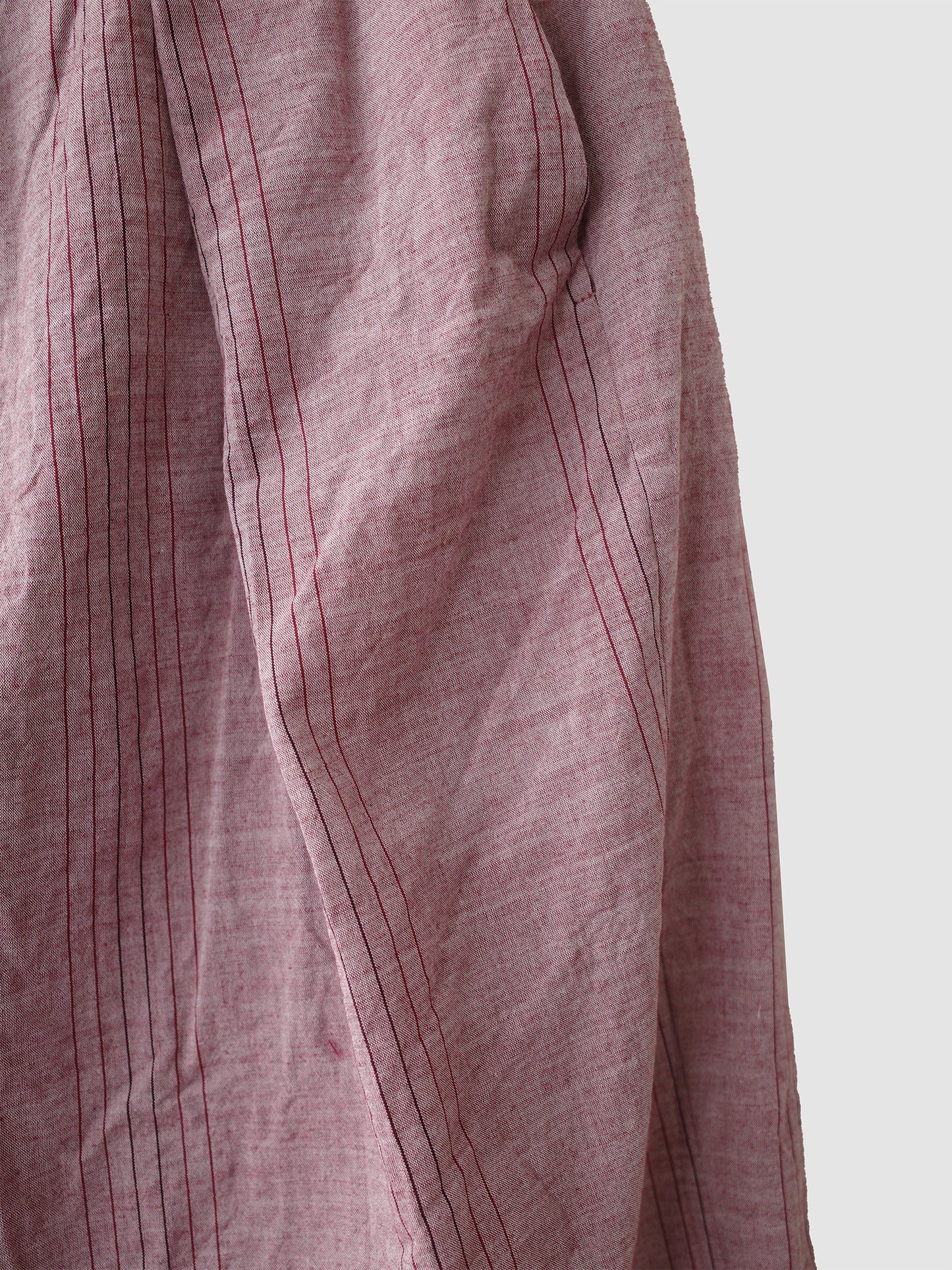 One tack wide pants / Red