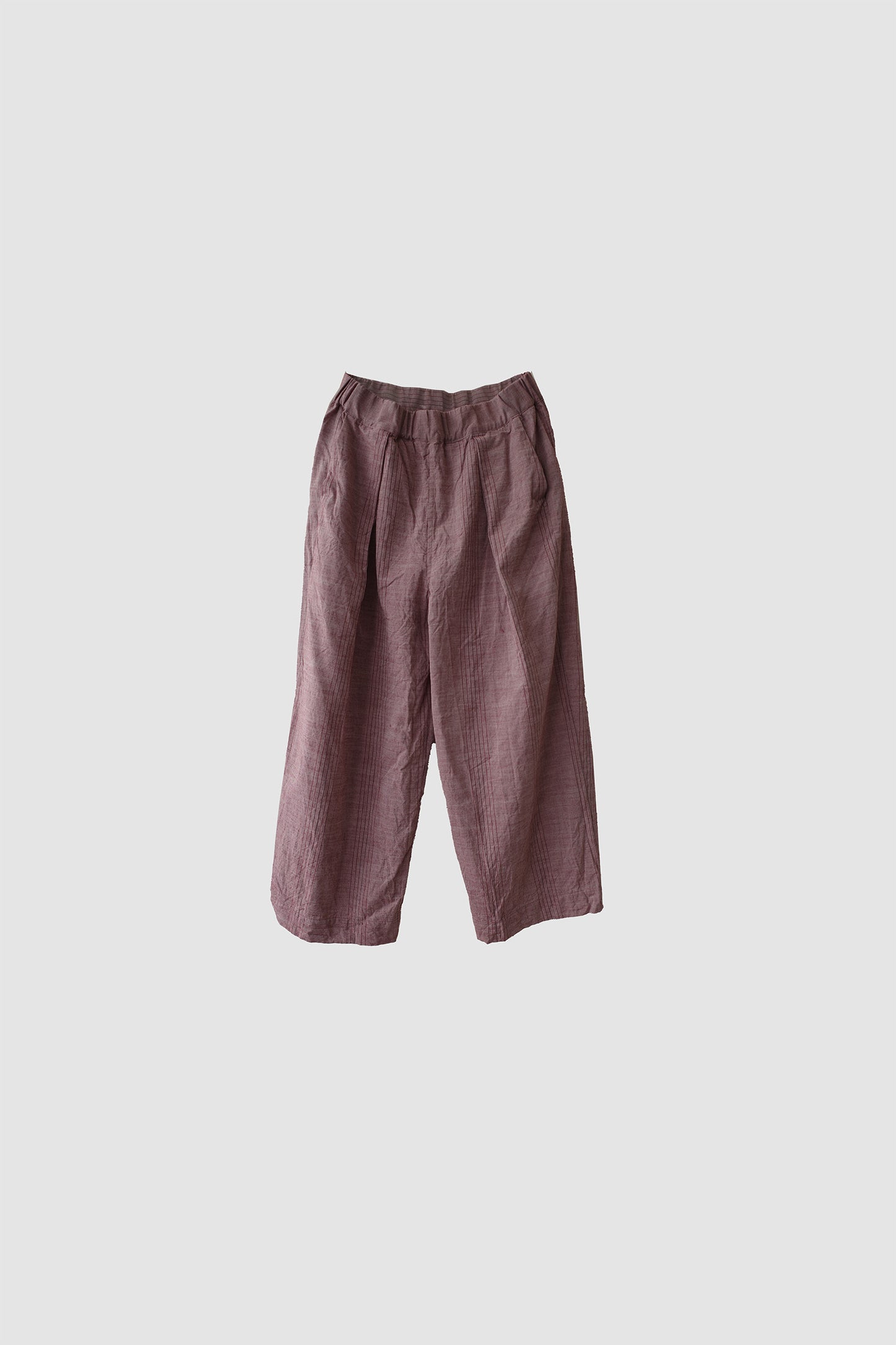 One tack wide pants / Red