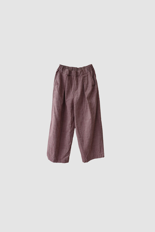 One tack wide pants / Red