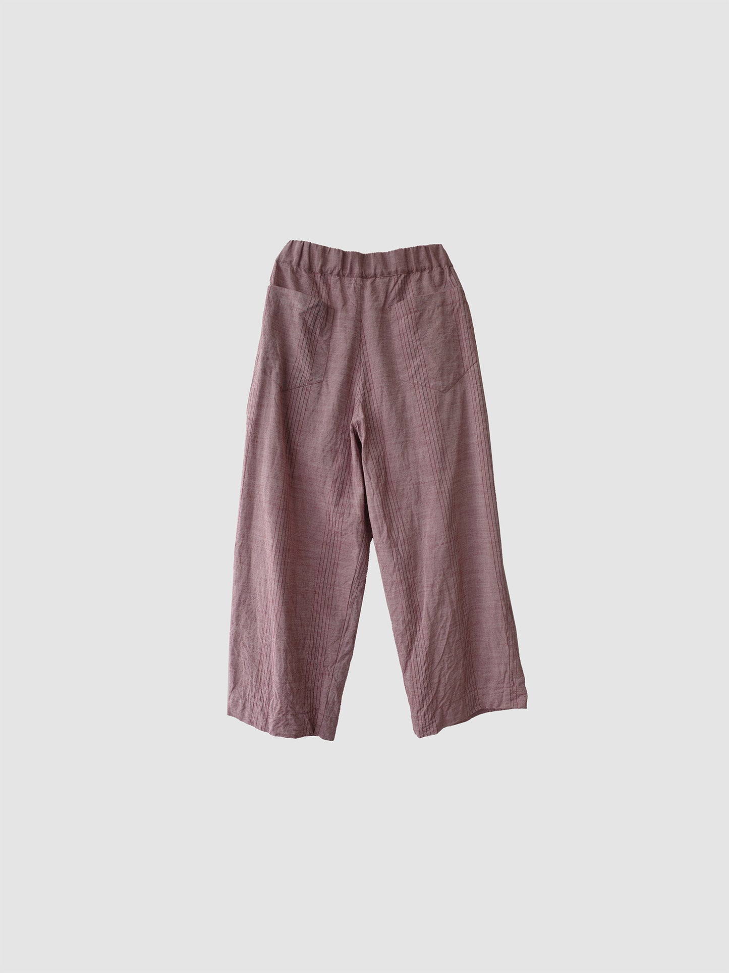 One tack wide pants / Red