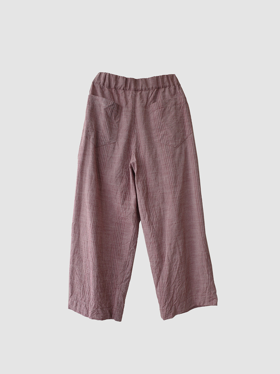 One tack wide pants / Red