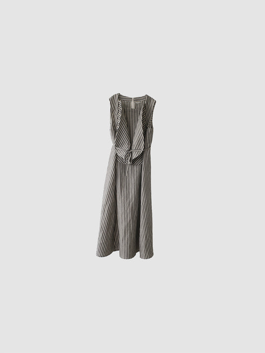 Tulip dress / Black stripe