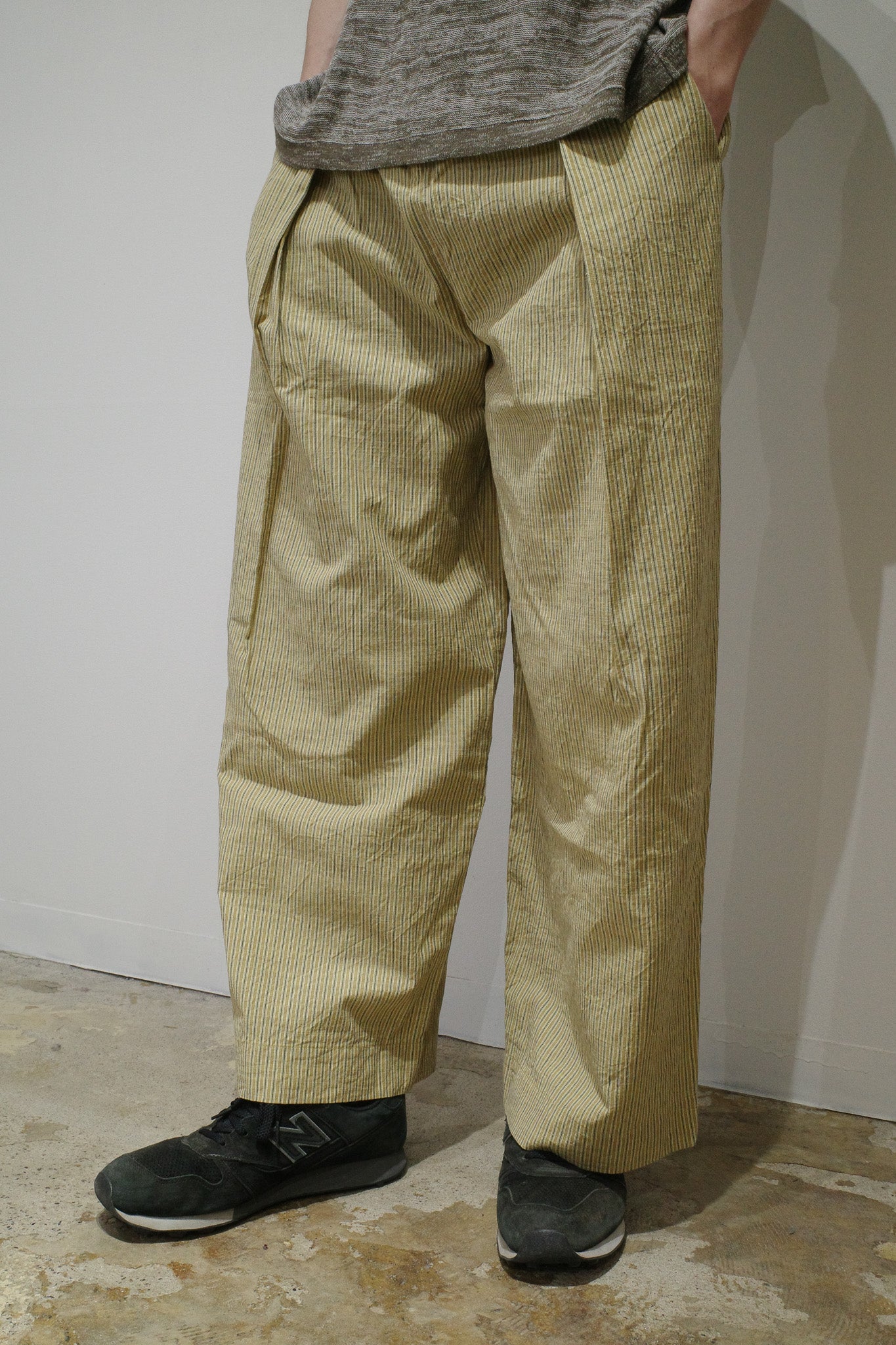 One tack wide pants / Mustard